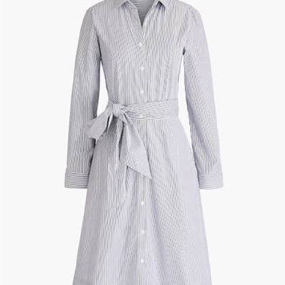 J. Crew Factory Dresses & Skirts - NWT J.Crew Factory Tie-waist shirt-dress in organic cotton poplin